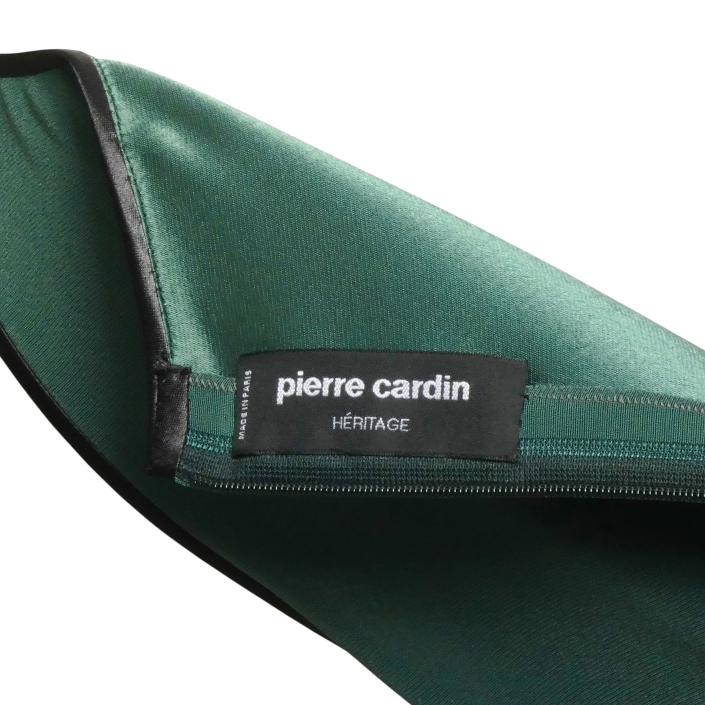 PIERRE CARDIN-2009 Green Crepe Slip Dress, Size-4