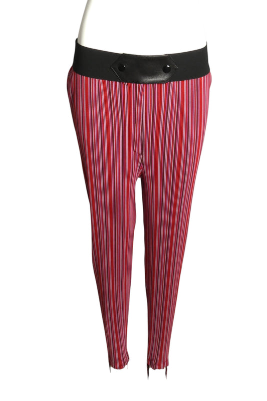 PIERRE CARDIN (HAUTE COUTURE)-2007  Striped Knit Leggings, Size-8