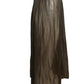 PIERRE CARDIN (HAUTE COUTURE)- 2010 Metallic Plisse Skirt, Size 8