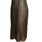 PIERRE CARDIN (HAUTE COUTURE)- 2010 Metallic Plisse Skirt, Size 8