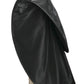 PIERRE CARDIN BOUTIQUE-1991 Black Taffeta Hoop Over Skirt, Size-6