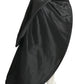 PIERRE CARDIN BOUTIQUE-1991 Black Taffeta Hoop Over Skirt, Size-6