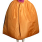 PIERRE CARDIN- 1997 Orange Taffeta Petal Skirt, Size 4