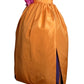 PIERRE CARDIN- 1997 Orange Taffeta Petal Skirt, Size 4