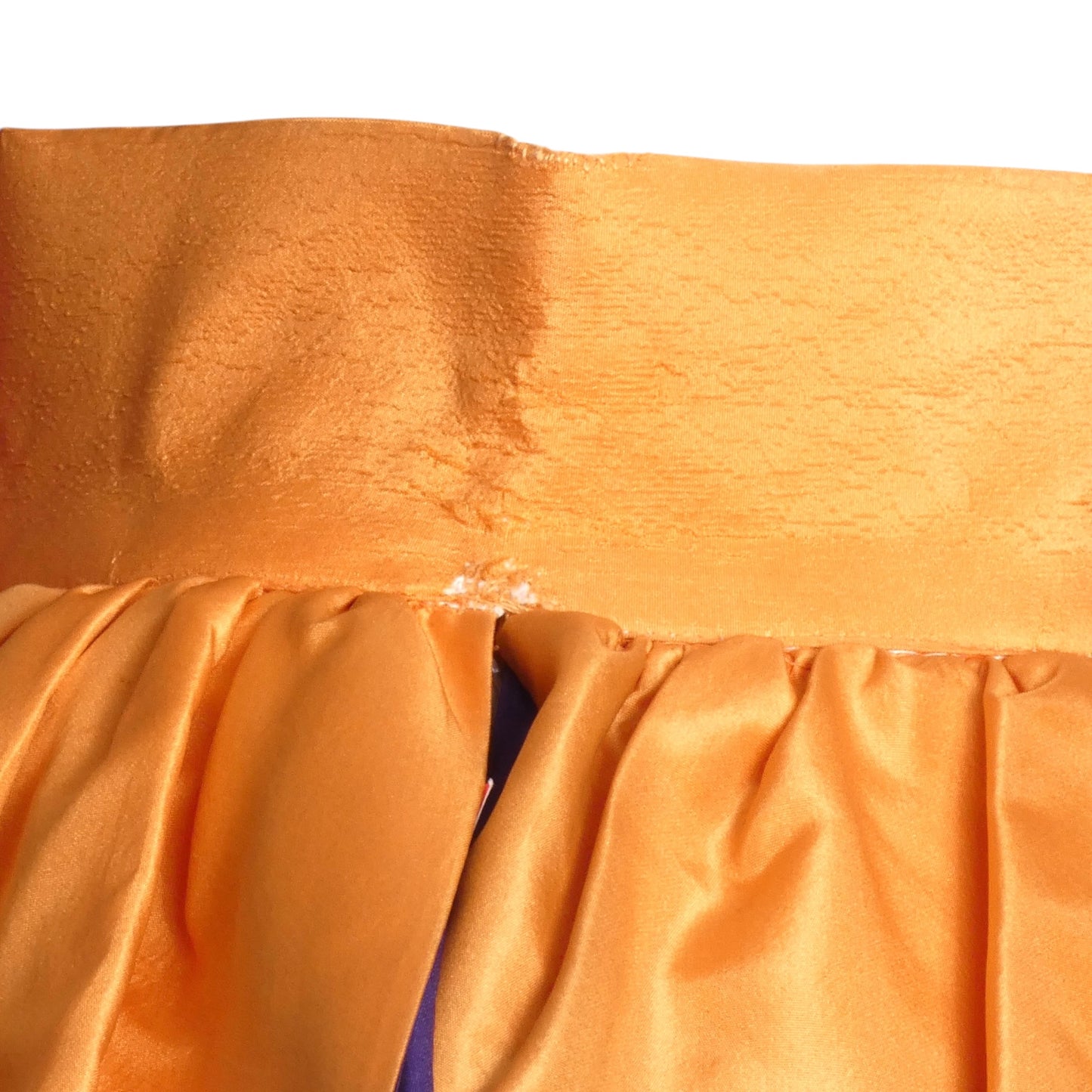 PIERRE CARDIN- 1997 Orange Taffeta Petal Skirt, Size 4