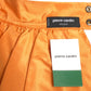 PIERRE CARDIN- 1997 Orange Taffeta Petal Skirt, Size 4