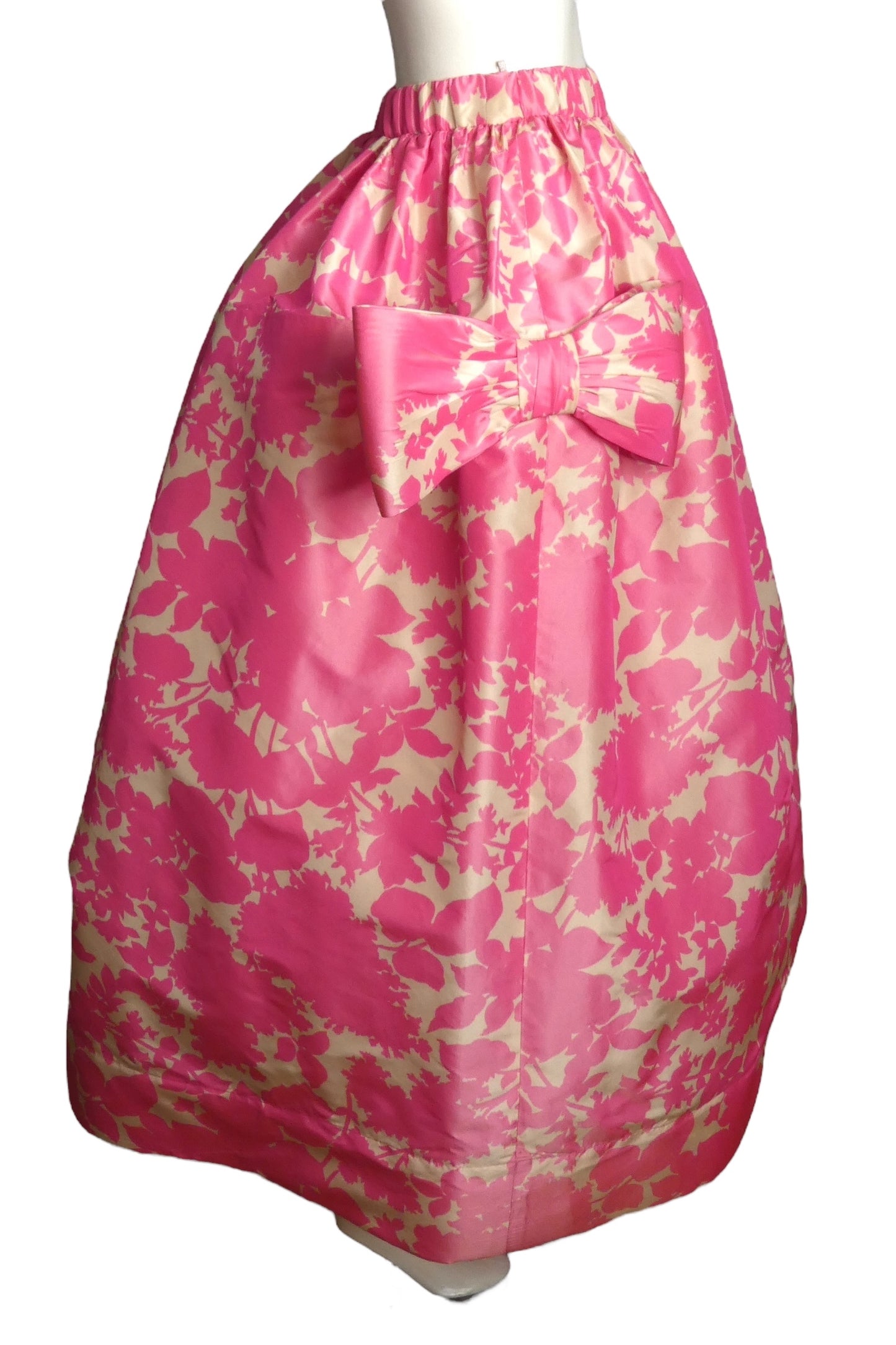 PIERRE CARDIN (HAUTE COUTURE)- 1994 Floral Print Taffeta Ball Skirt, Size 8