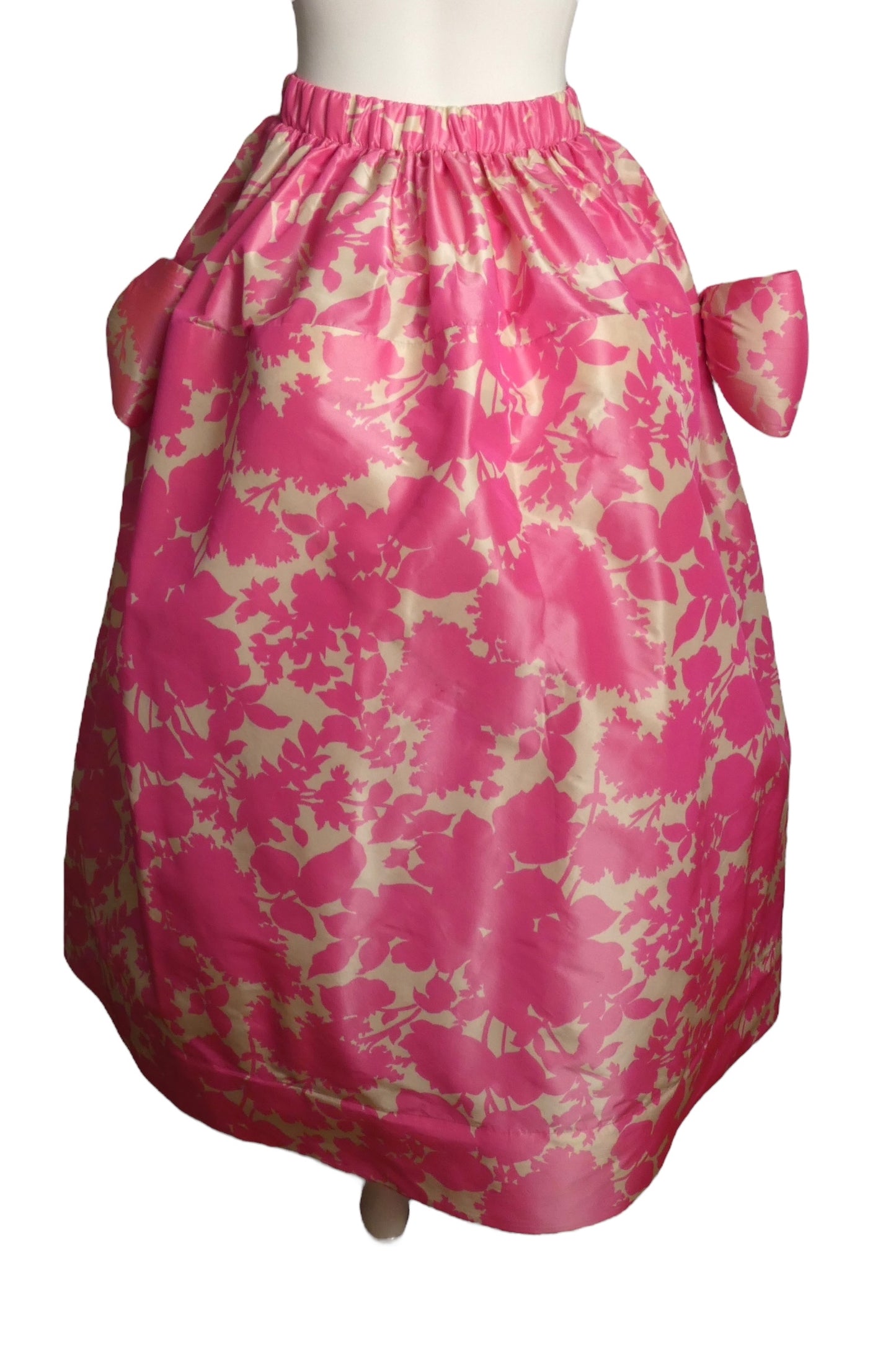 PIERRE CARDIN (HAUTE COUTURE)- 1994 Floral Print Taffeta Ball Skirt, Size 8