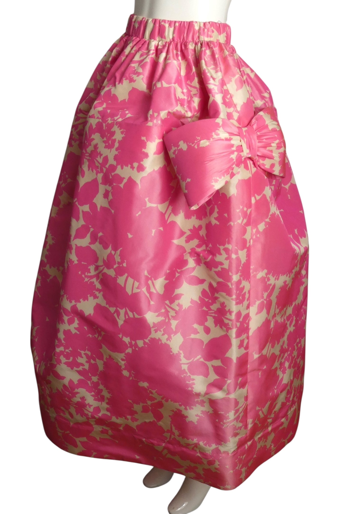 PIERRE CARDIN (HAUTE COUTURE)- 1994 Floral Print Taffeta Ball Skirt, Size 8