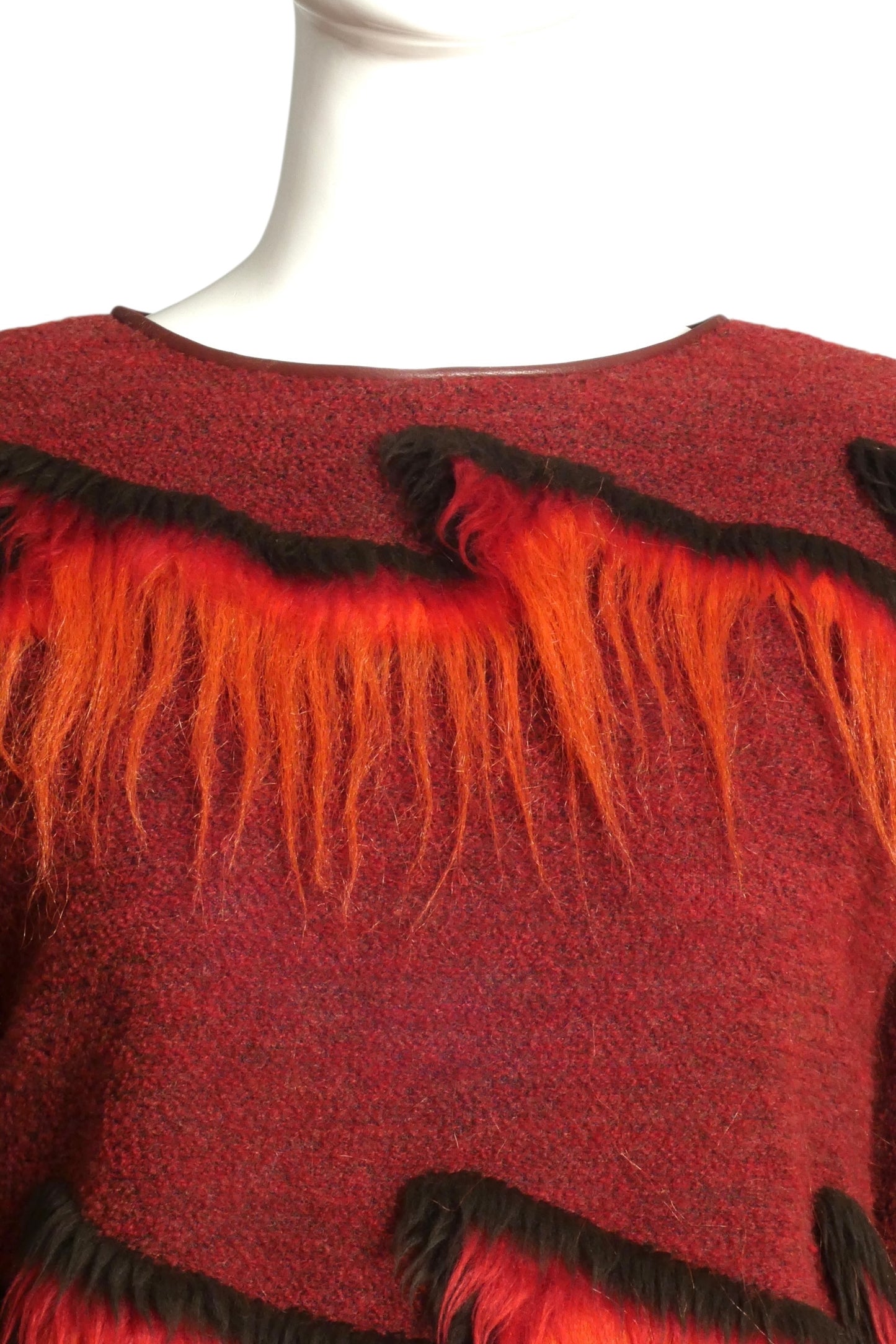 PIERRE CARDIN  -2012 Wool & Fur Knit Dress, Size-12