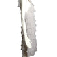 PIERRE CARDIN-1999 Ivory Tiered Ruffle Dress, Size-2