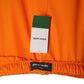 PIERRE CARDIN (HAUTE COUTURE)-2009 Orange Silk & Feather Party Dress, Size-6