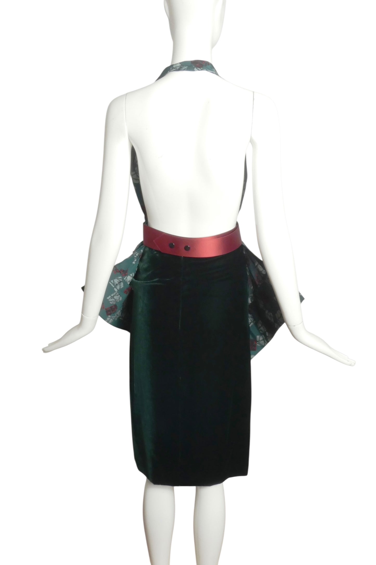 PIERRE CARDIN (HAUTE COUTURE)- 2012 2pc Silk & Velvet Skirt Set, Size 4