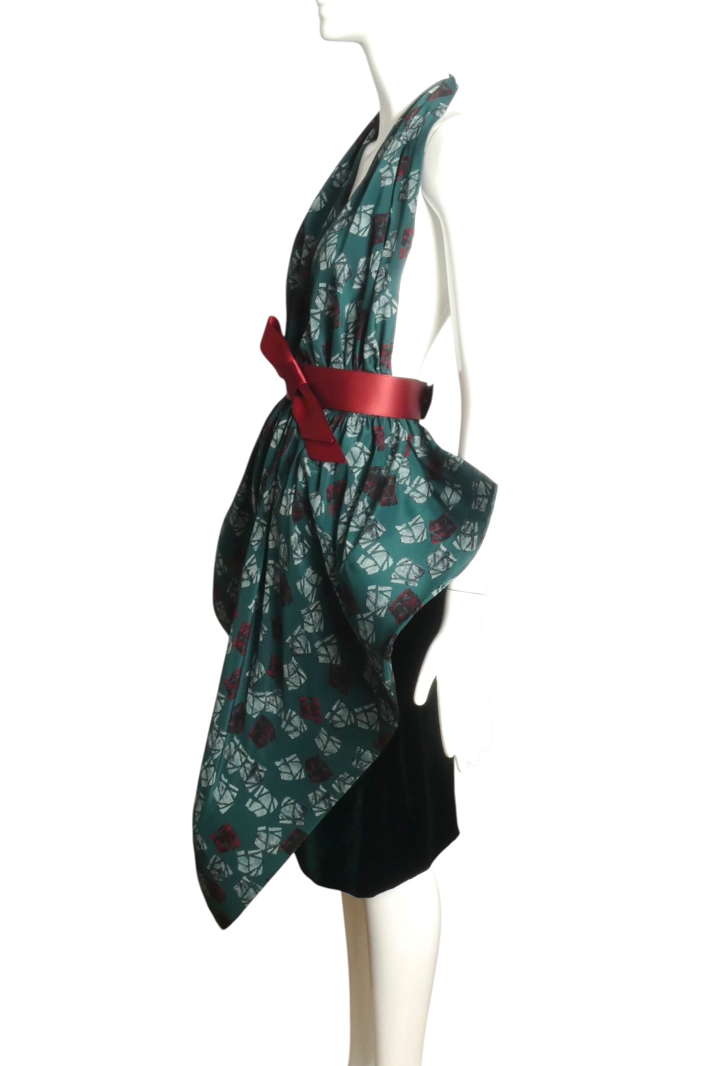 PIERRE CARDIN (HAUTE COUTURE)- 2012 2pc Silk & Velvet Skirt Set, Size 4