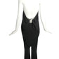 PIERRE CARDIN (HAUTE COUTURE) -2002 Black Crepe 2pc Evening Ensemble, Size-6