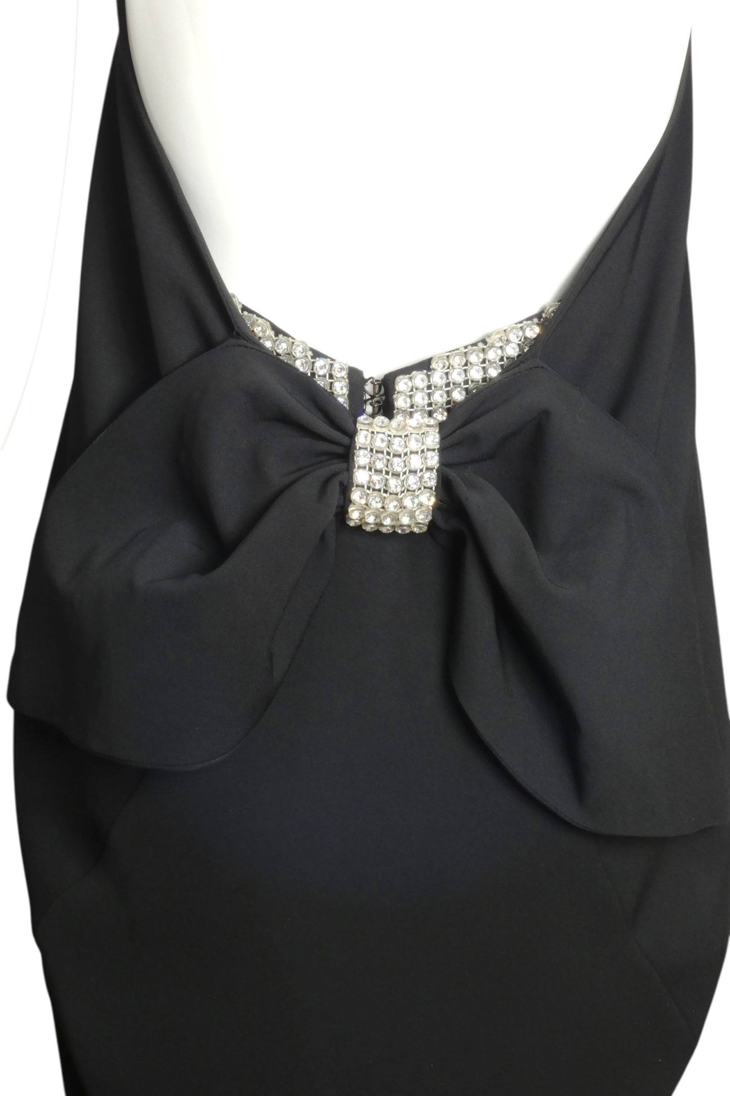 PIERRE CARDIN (HAUTE COUTURE) -2002 Black Crepe 2pc Evening Ensemble, Size-6