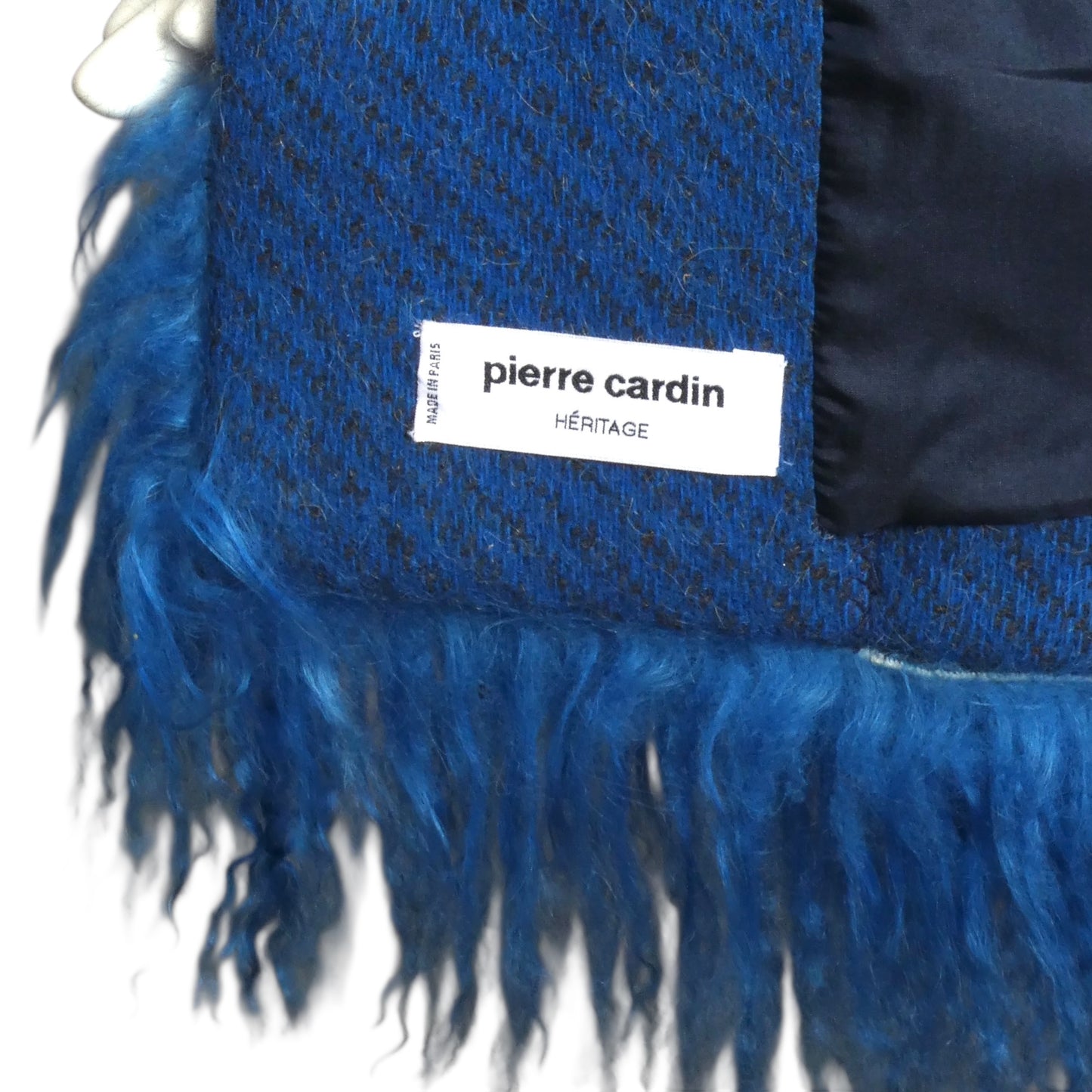 PIERRE CARDIN CREATION-1990 Wool & Fur Coat, Size-12