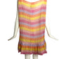 PIERRE CARDIN (HAUTE COUTURE) -1996 Striped Crystal Organza Dress, Size-10