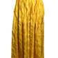 PIERRE CARDIN- 1996 Yellow Cotton Seersucker Cocktail Skirt, Size 4