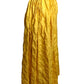 PIERRE CARDIN- 1996 Yellow Cotton Seersucker Cocktail Skirt, Size 4
