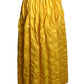 PIERRE CARDIN- 1996 Yellow Cotton Seersucker Cocktail Skirt, Size 4