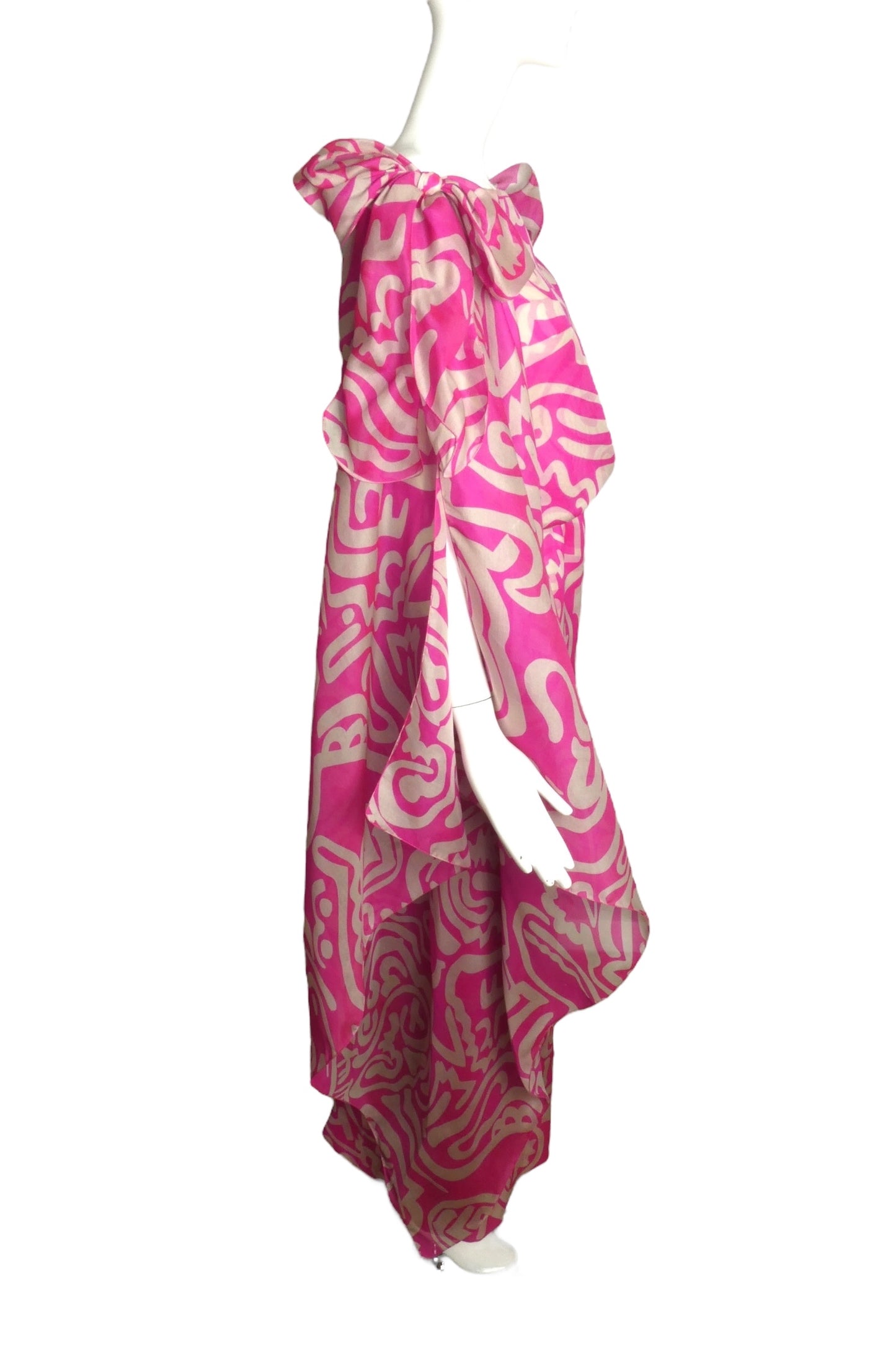 PIERRE CARDIN (HAUTE COUTURE)- 2005 Print Organza Gown, Size 6