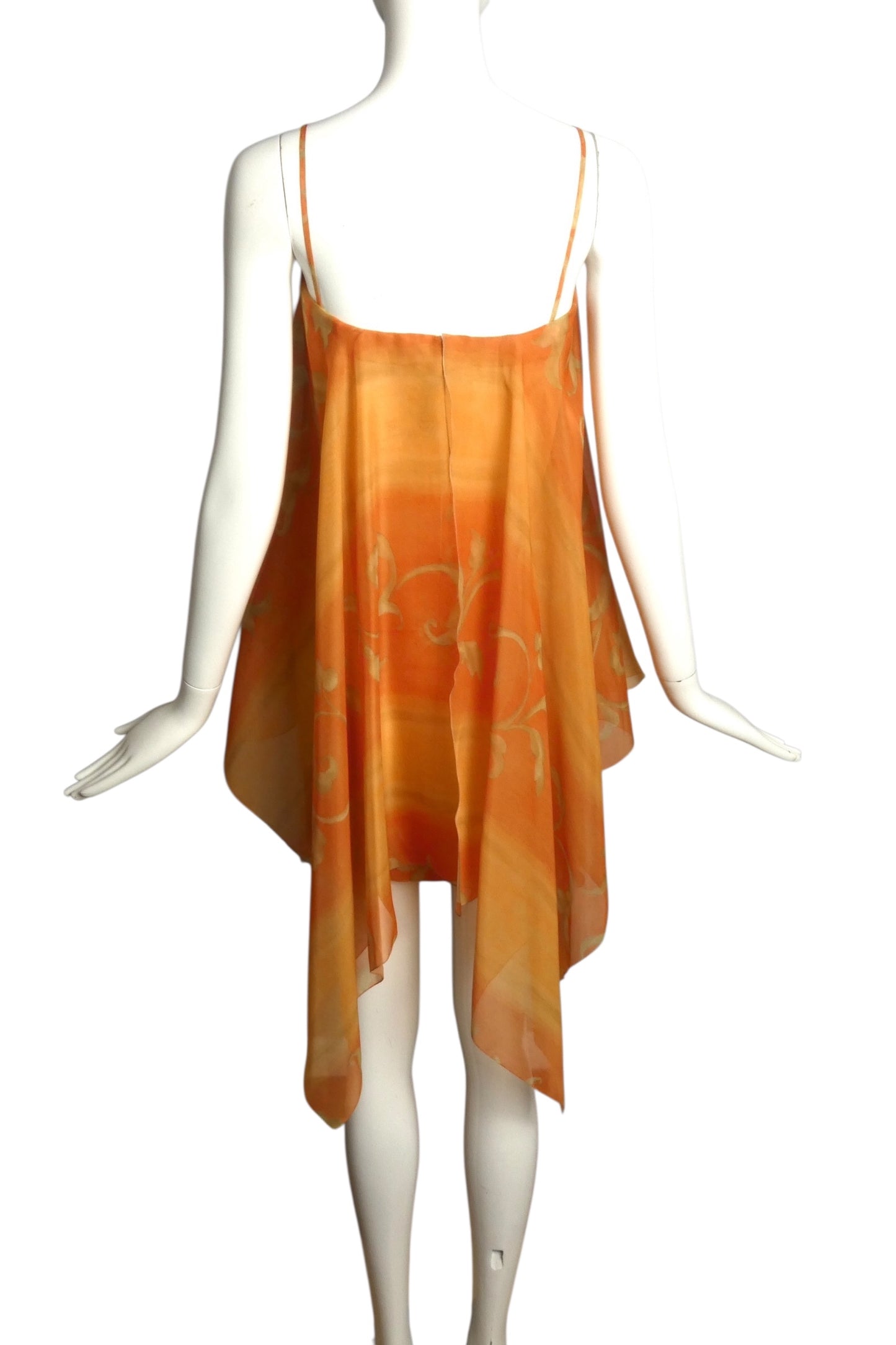 PIERRE CARDIN (HAUTE COUTURE)- 2008 Floral Print Organza Dress, Size 4