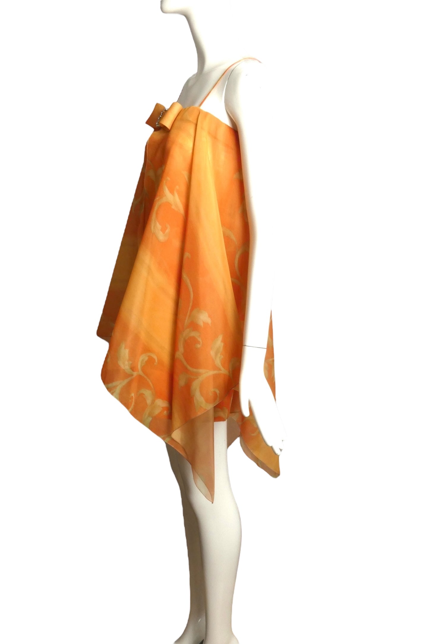 PIERRE CARDIN (HAUTE COUTURE)- 2008 Floral Print Organza Dress, Size 4