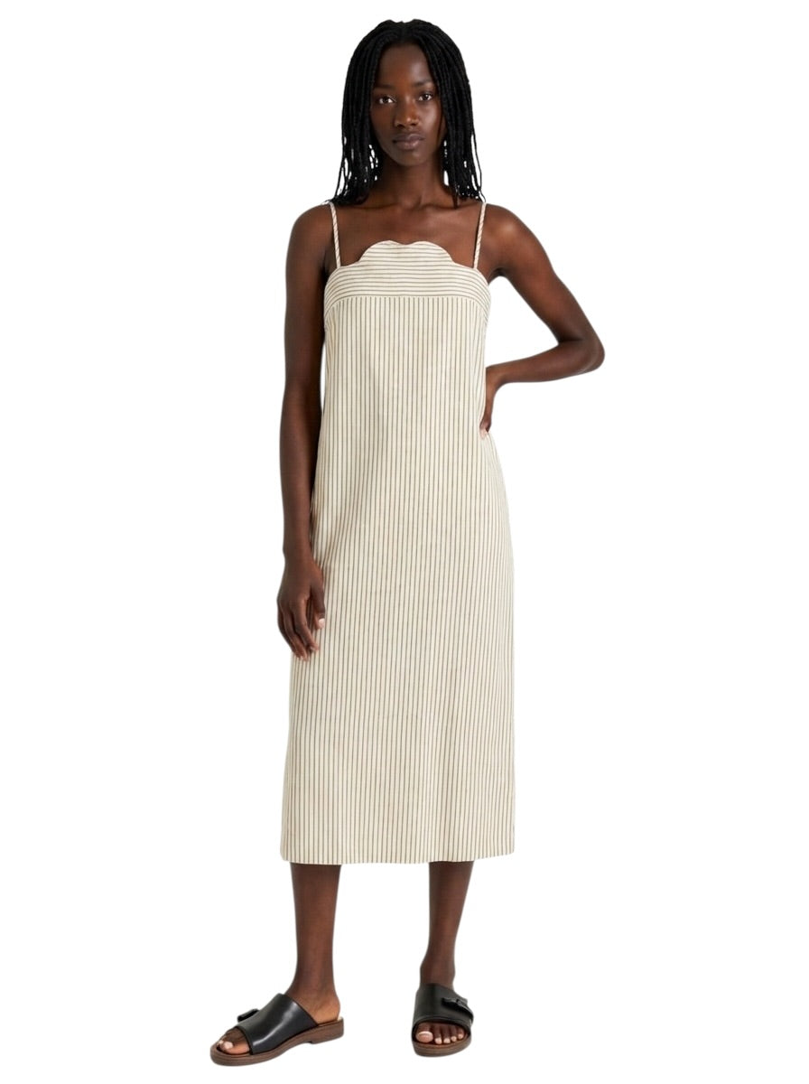 1989 Cotton Stripe Dress, Size-8