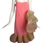 PIERRE CARDIN (HAUTE COUTURE)- 1988 Pink Ruffle Knit Dress, Size 4