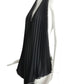 PIERRE CARDIN (HAUTE COUTURE)- 1998 Black Pleated Halter Top, Size 4
