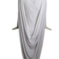 PIERRE CARDIN (HAUTE COUTURE)- 2007 White Jersey Knit Gown, Size 6