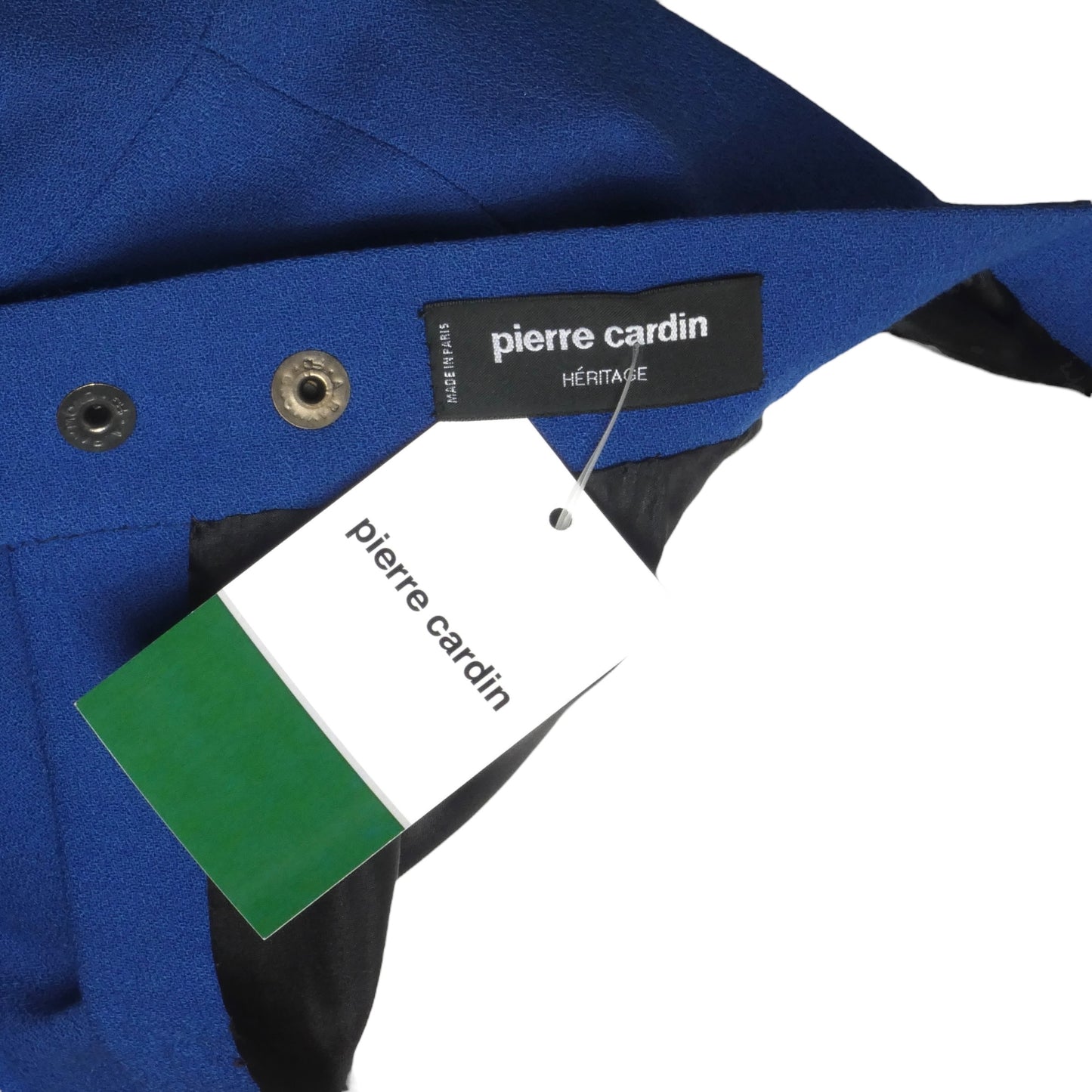 PIERRE CARDIN (HAUTE COUTURE)- 2010 Multi Color 2pc Wool Pant Ensemble, Size 4