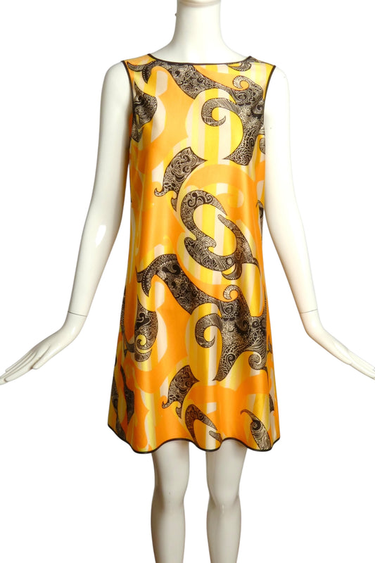 PIERRE CARDIN (HAUTE COUTURE)- 1990s Multi Color Knit Dress, Size 6