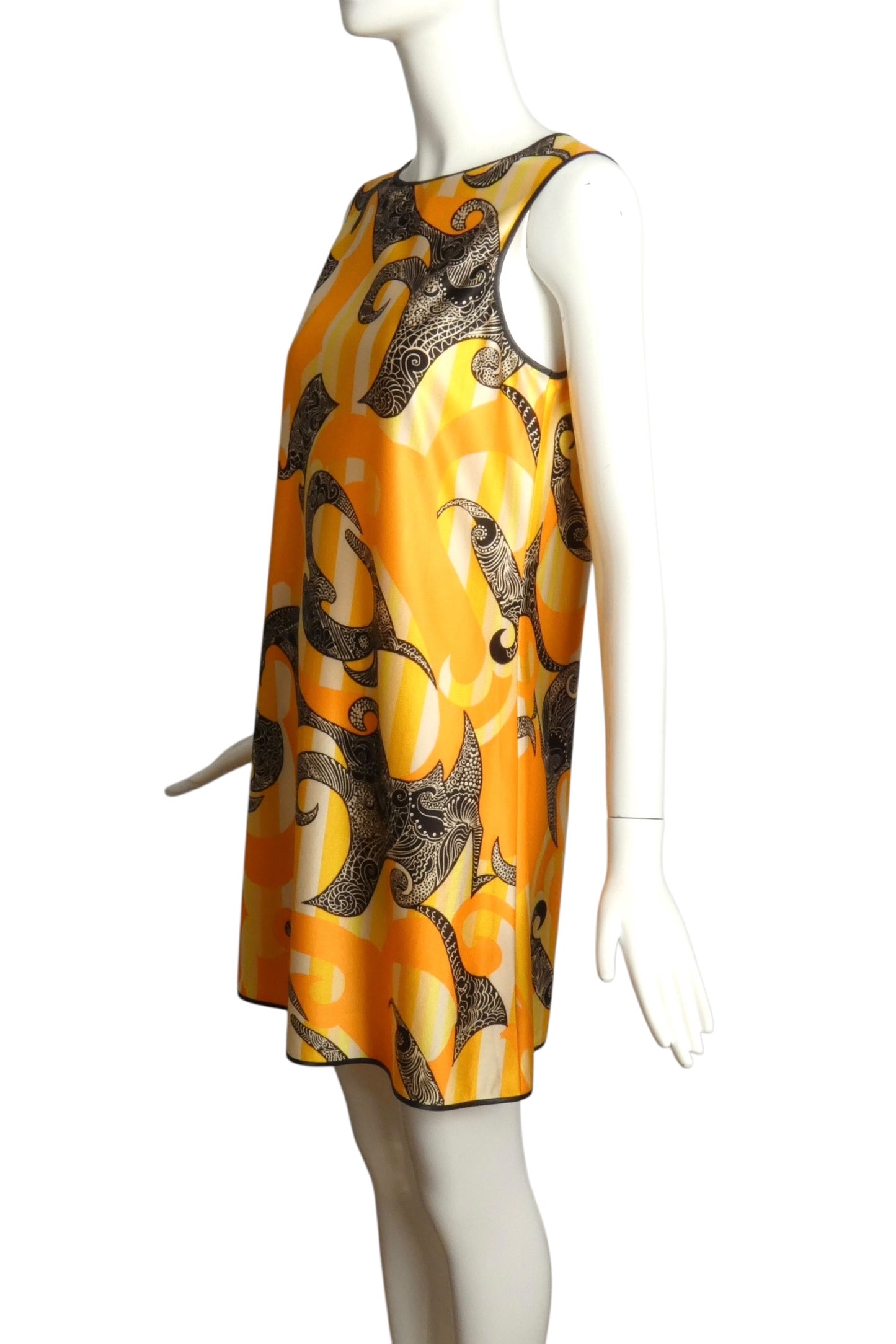 PIERRE CARDIN (HAUTE COUTURE)- 1990s Multi Color Knit Dress, Size 6