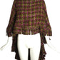 PIERRE CARDIN (HAUTE COUTURE)- 1977 Wool Fringe Poncho, One Size