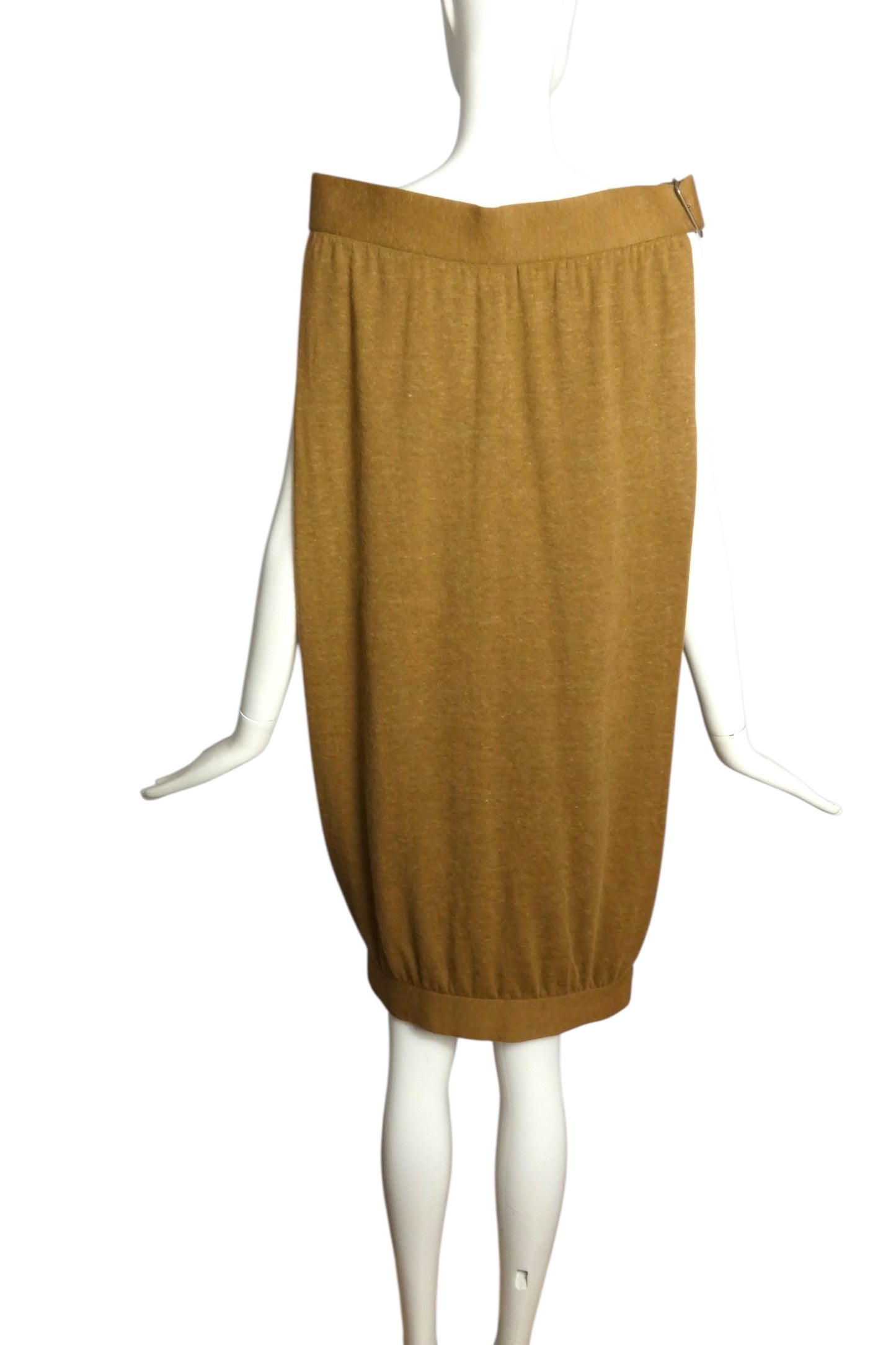PIERRE CARDIN (HAUTE COUTURE)- 1980s Brown Wool Knit Over Dress, Size 4