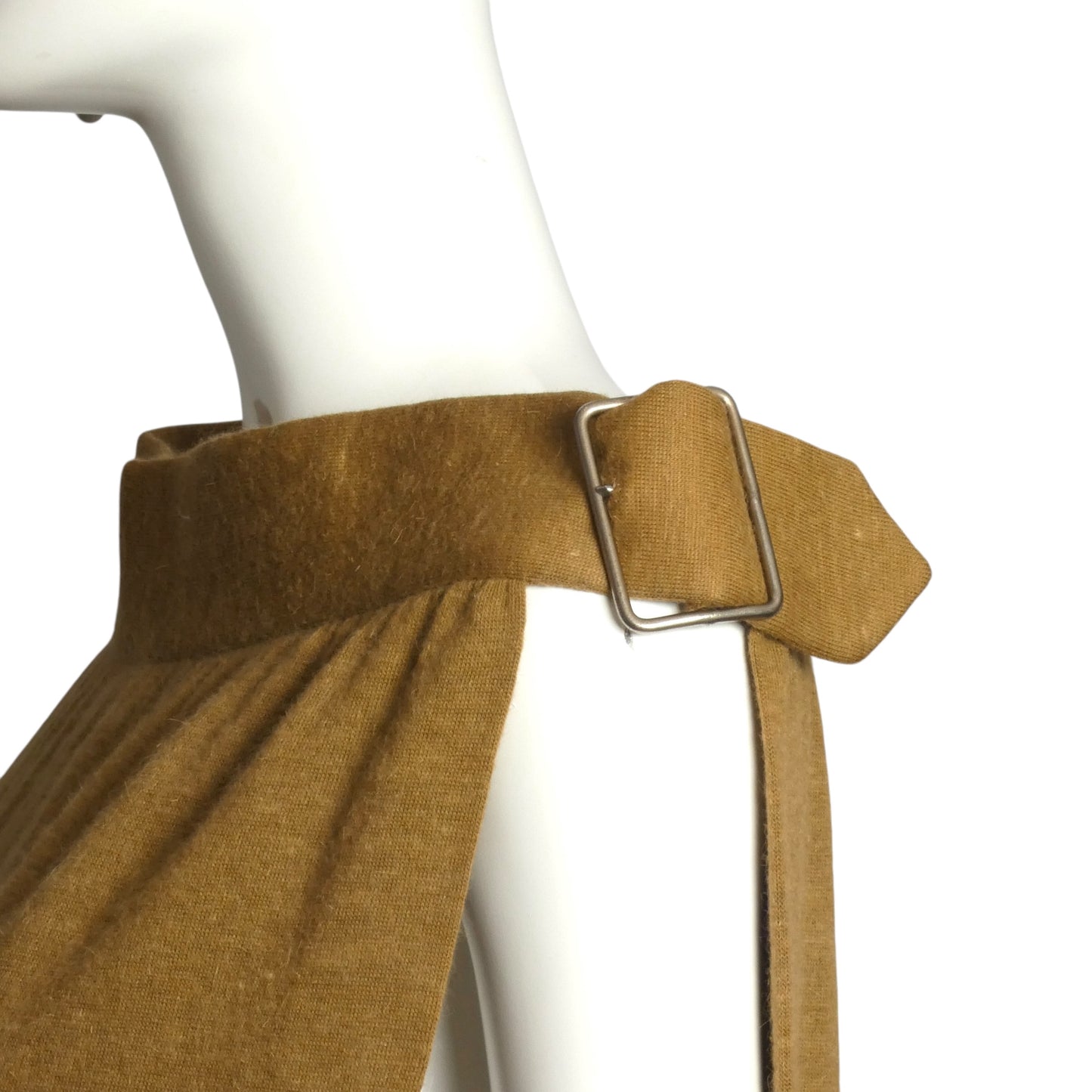 PIERRE CARDIN (HAUTE COUTURE)- 1980s Brown Wool Knit Over Dress, Size 4