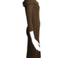 PIERRE CARDIN-1989 Brown Wool Knit Dress, Size-4