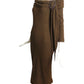 PIERRE CARDIN-1989 Brown Wool Knit Dress, Size-4