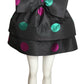 PIERRE CARDIN- 1990s Polka Dot Taffeta Mini Skirt, Size 2