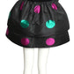 PIERRE CARDIN- 1990s Polka Dot Taffeta Mini Skirt, Size 2