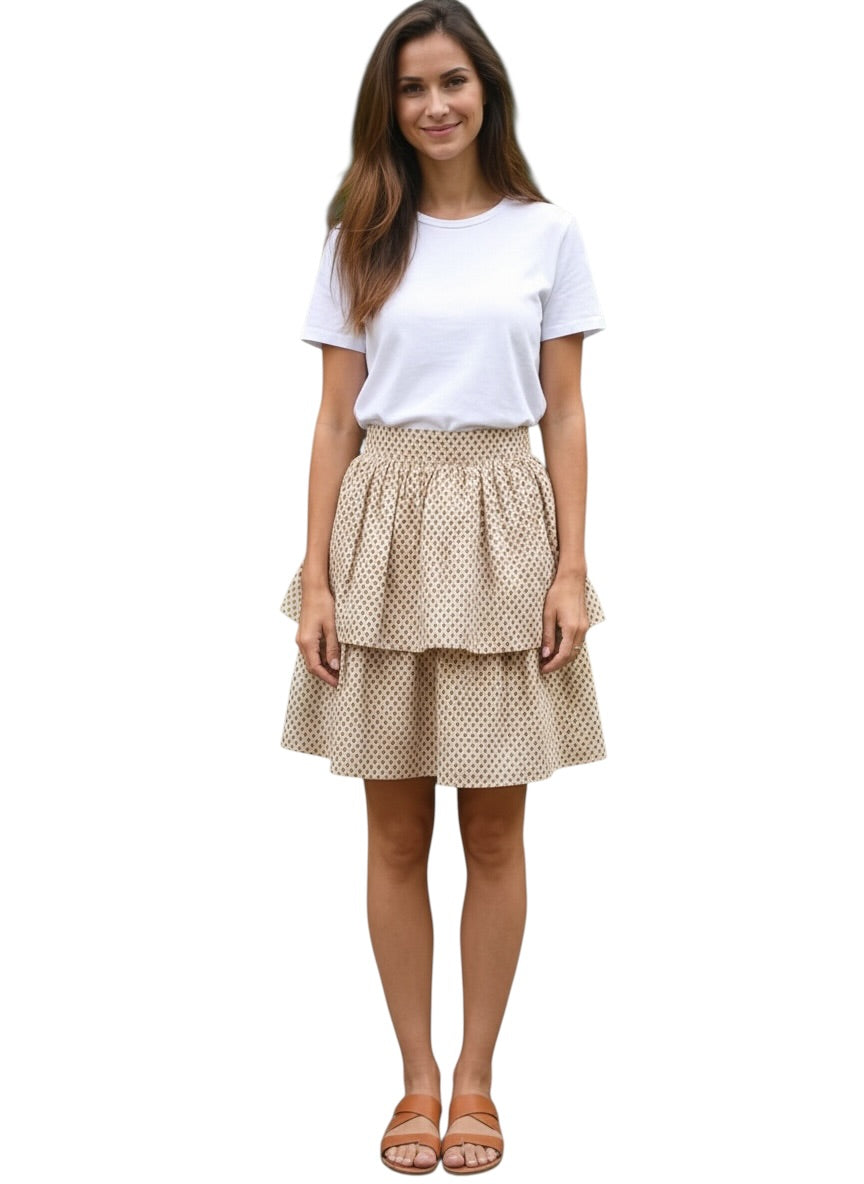 2012 Heart Print Cotton Skirt, Size-6