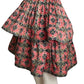 PIERRE CARDIN (HAUTE COUTURE)- 1974 Printed Silk Tiered Skirt, Size 6