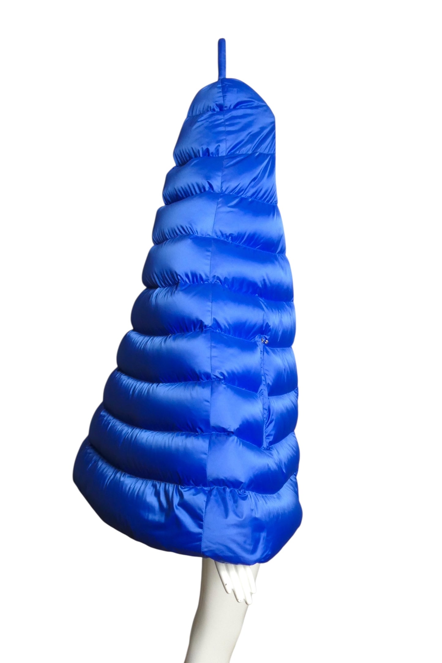 PIERRE CARDIN (HAUTE COUTURE)-2009 Blue Puffer Coat, Size-6