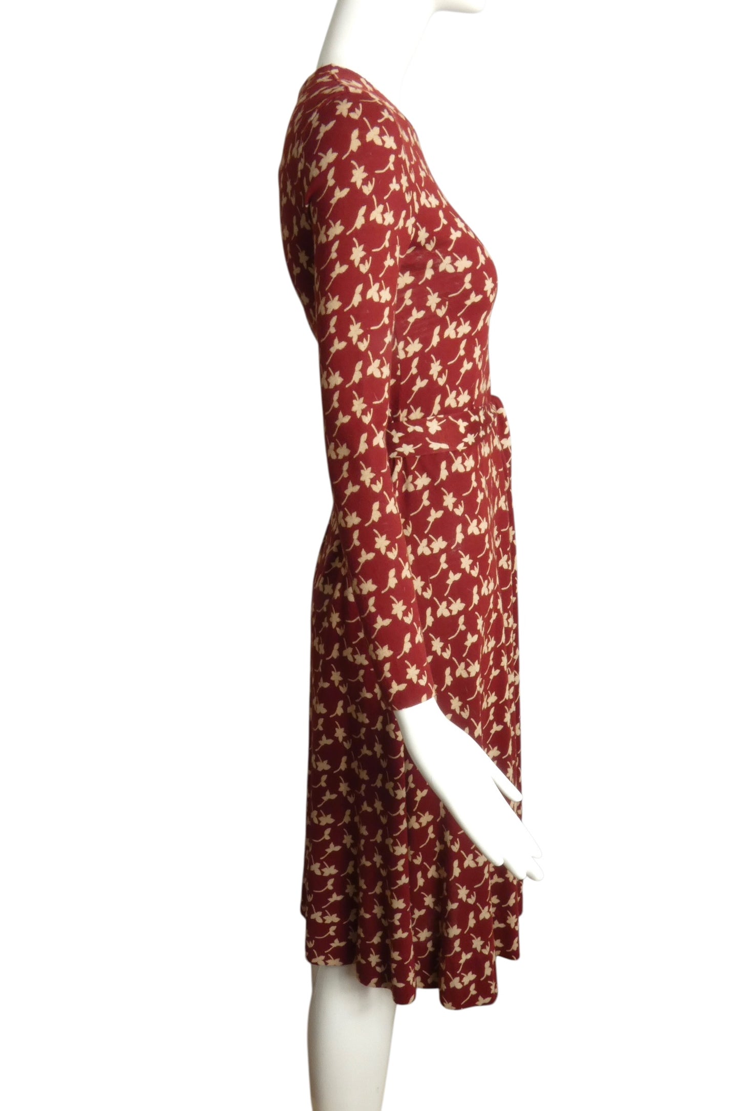 1970s Printed Knit Dress, Size 2