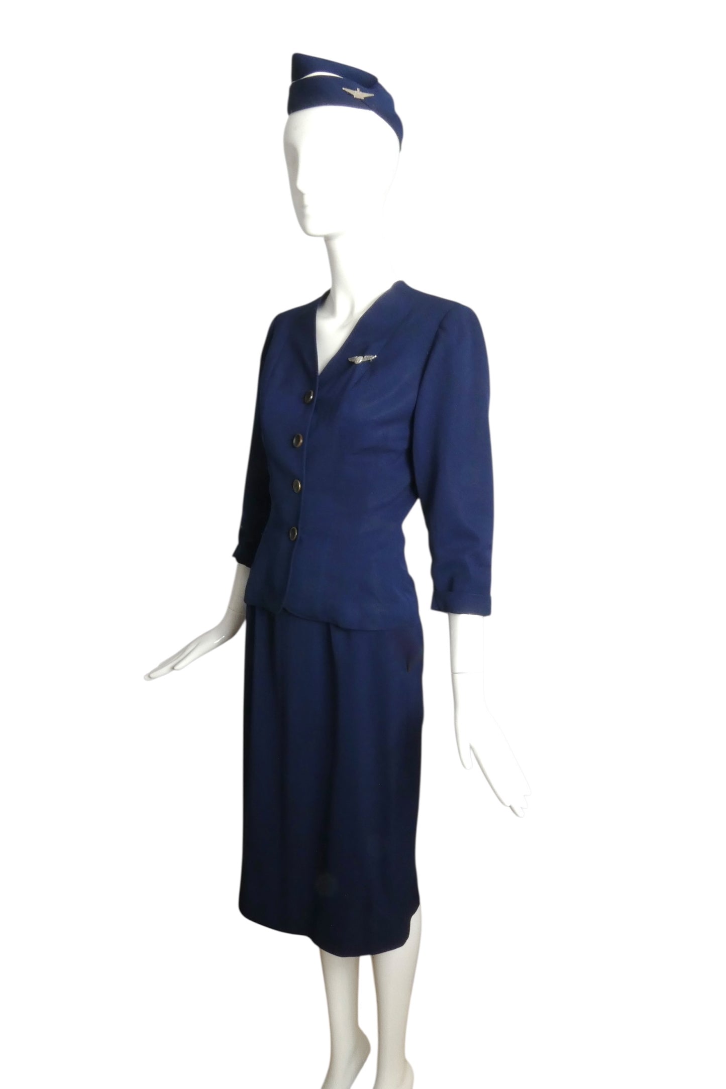 AMERICAN AIRLINES- 1959 Navy Airline Uniform Smock, Size 4