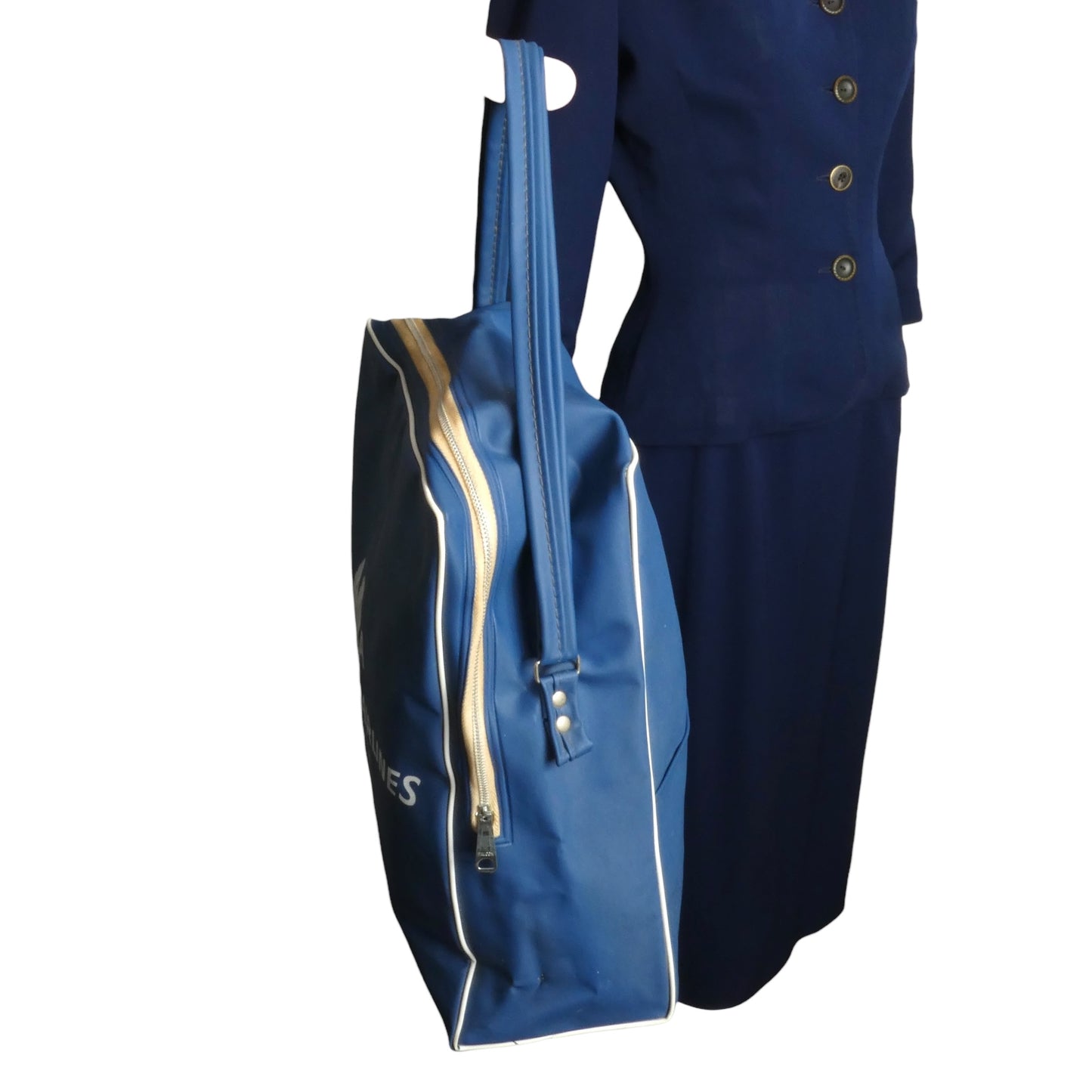 AMERICAN AIRLINES- 1959 Navy Airline Uniform Smock, Size 4