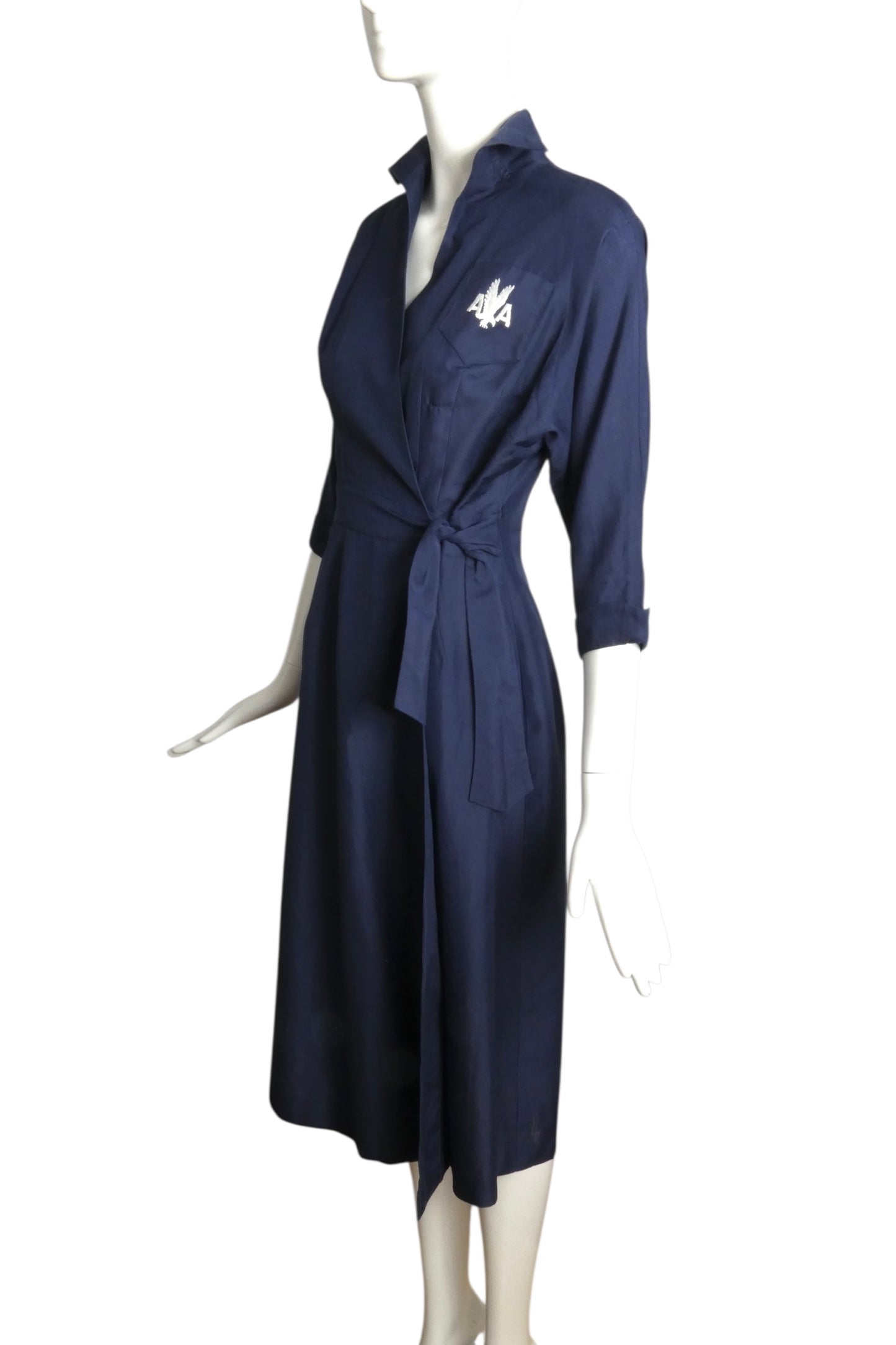 AMERICAN AIRLINES- 1959 Navy Airline Uniform Smock, Size 4
