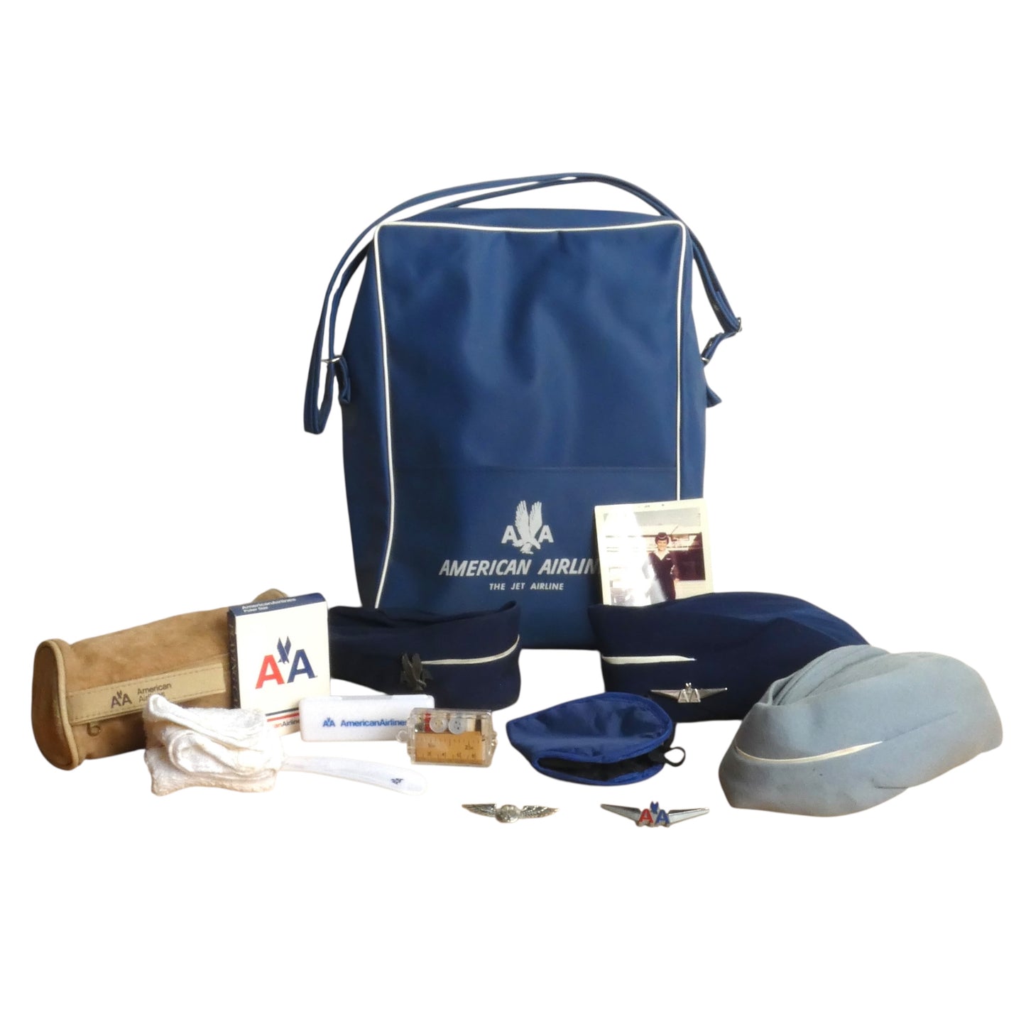 AMERICAN AIRLINES- 1959 Navy Airline Uniform Smock, Size 4